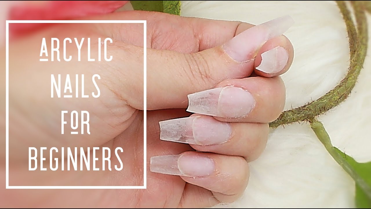 Beginners Acrylic Nails Tutorial - How to Apply Acrylic - Watch a ...