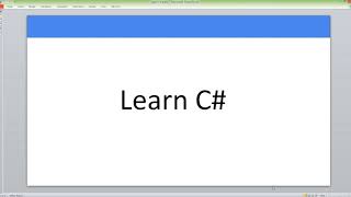 Learn C# language (Malayalam) Part 1 - Overview, Environment