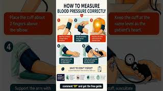 How to Measure Blood Pressure Correctly at Home #bloodpressure #highbloodpressure #youtubeshorts