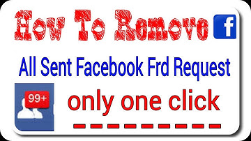 how to cancel all sent friend request on facebook in one click | cancel all sent request hindi