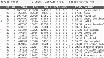 RH124 CentOS 7 Using top to Manage and Monitor Processes
