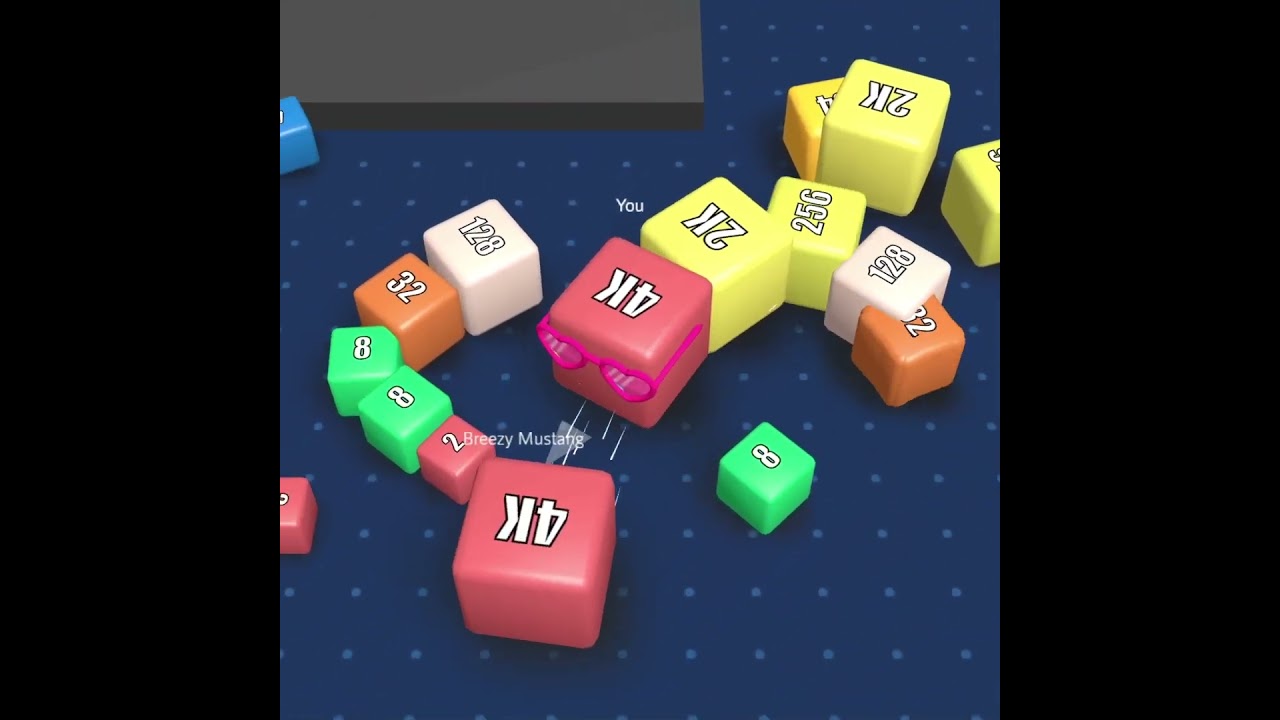 Cool Cube chillin around - cubes 2048.io