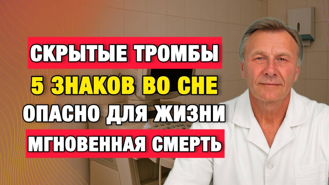 Тромб не болит днём. Он предупреждает ночью