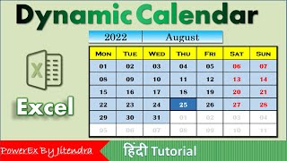 How to Create a Dynamic Calendar in Excel | No VBA screenshot 4