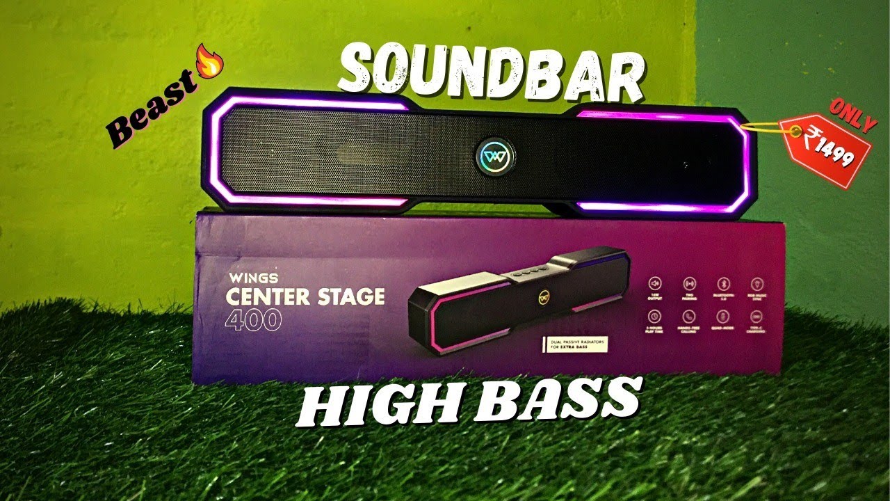 Budget Bluetooth Soundbars Wings Centrestage 400 Gaming Soundbar