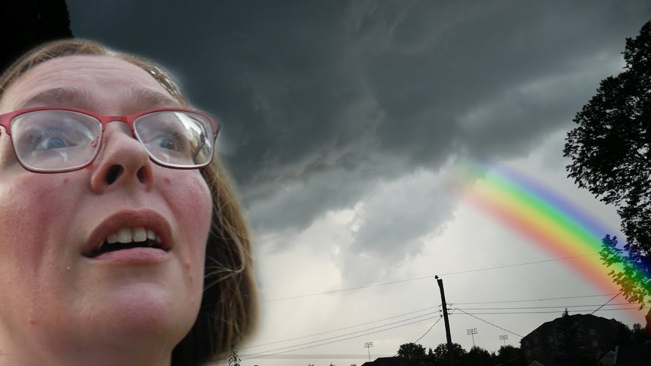 Предупреждение о сильной грозе ⛈ Мы нашли конец радуги🌈