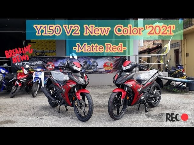 Yamaha Y15zr V2 New Color Matte Red 2020 2021 Youtube