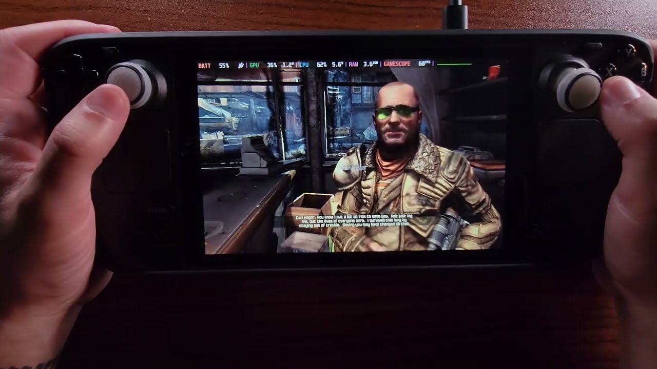 Mad Max + Borderlands + Semi Open world = Rage! on the Steam Deck. Controls are weird though...