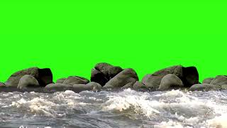 River Green Screen With Flowing Water  L Hd