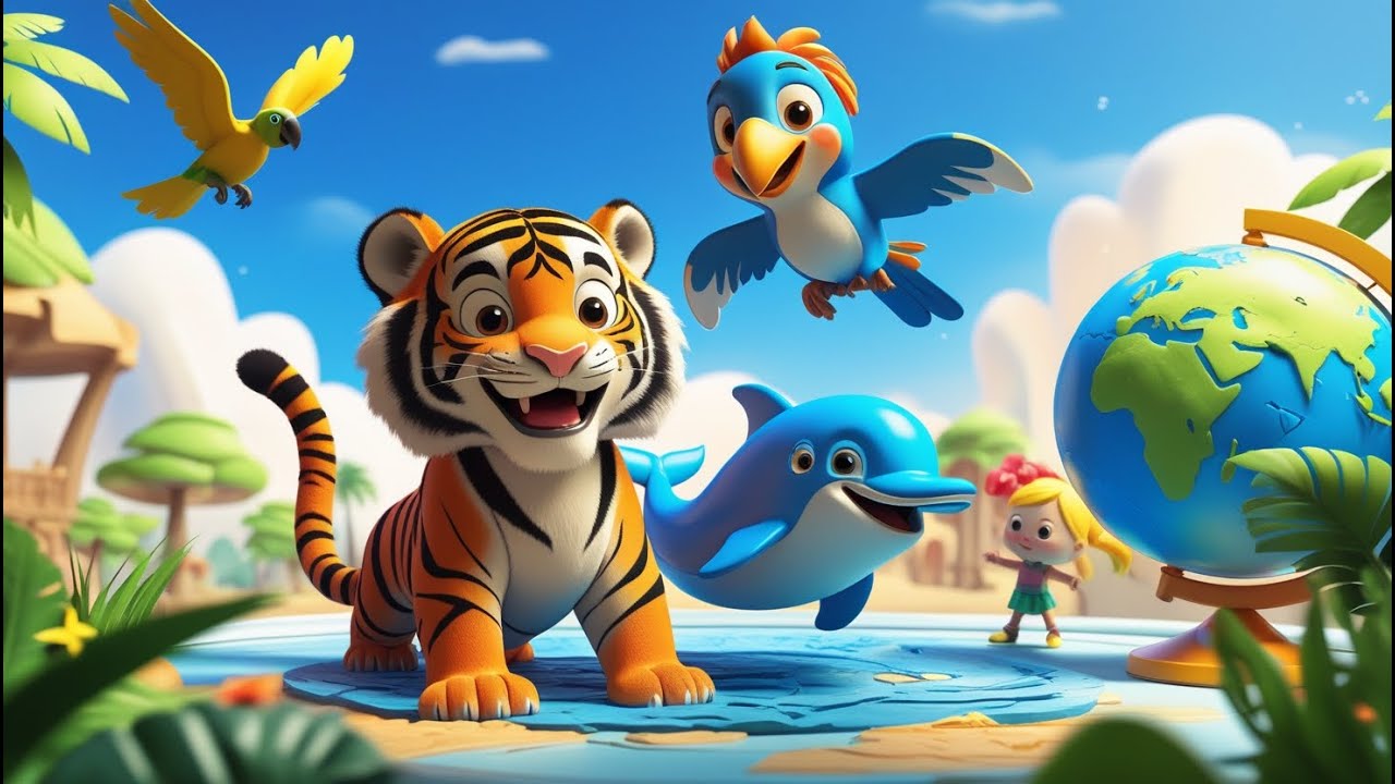 Who Lives Where? 🐯🐬🦜 | Learn Animal Homes with Fun Songs!