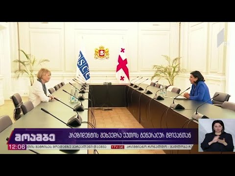 პრეზიდენტის შეხვედრა ეუთო-ს გენერალურ მდივანთან