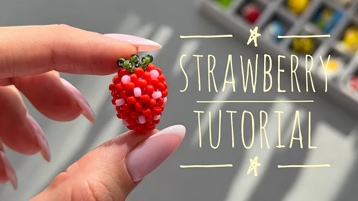 How to Make a Beaded Strawberry 🍓 Beadwork Tutorial