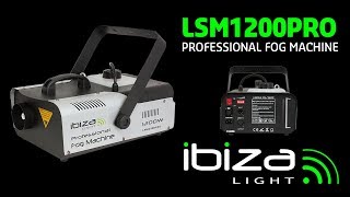 IBIZA LSM1200PRO - MACHINE A FUMEE PROFESSIONNELLE PROGRAMMABLE AVEC DMX - 1200W