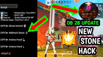 NEW UPDATE 1.62.X OB-28 SCRIPT HACK FREE FIRE GHOST👻 HACK, STONE🗿HACK, AUTOAIM, AIMLOCK ETC.. HACK