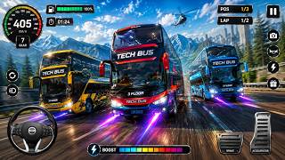 Euro Coach Bus Simulator 3D : City Bus Driving Race - BUS Racing Android Gameplay screenshot 2