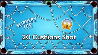 9 Balls Potted in One Shot (World Record) 20 Cushions Shot - Slippery ICE - 8 Ball Pool GamingWithK screenshot 5