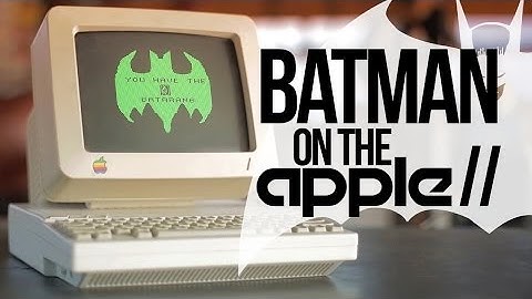 Batman Game on the Apple II