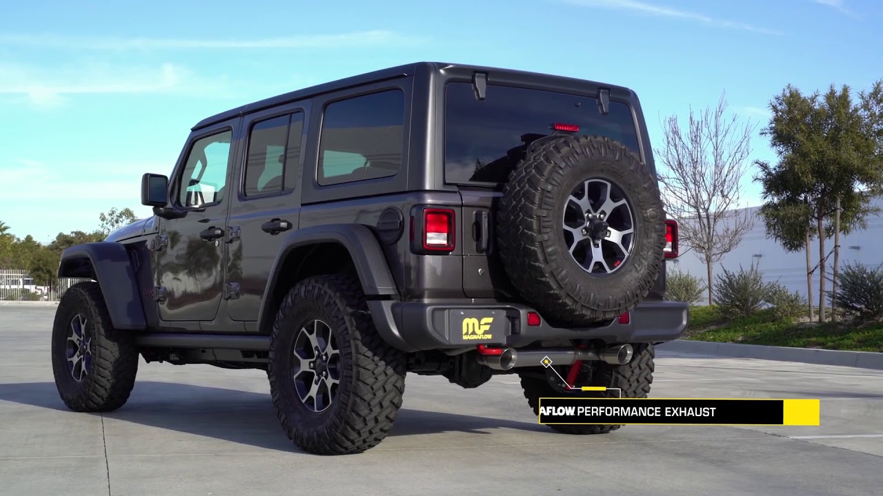 MagnaFlow Cat Back Exhaust on 2018 Jeep Wrangler JL YouTube