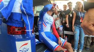 Tour de France 2019 - Thibaut Pinot à l'arrivée du chrono de Pau