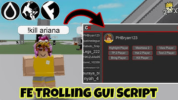 FE Trolling GUI Script | Hydrogen • Fluxus