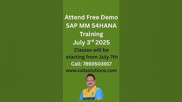 SAP S4 HANA MM Module Training || SAP S4 HANA Training Cum Project Based Program | #sapmm #saps4hana