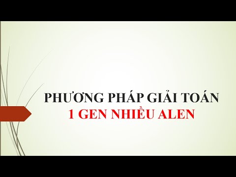 QUICK METHOD TO SOLVE THE PROBLEM OF 1 GENE WITH MULTIPLE ALLELES - youtube