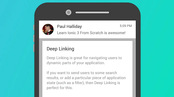 Ionic 3 - @IonicPage() and URL Deep Linking