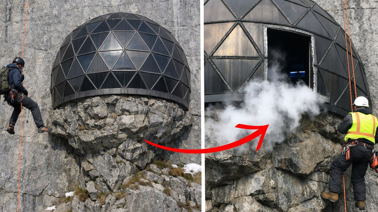 Climber Spotted Glass Dome Hidden in Mountain, Inside Exposed a Billionaire's Secret… - YouTube