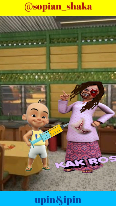 😱upin suntik opah dan kak ros dari virus zombie#upinipin #shorts