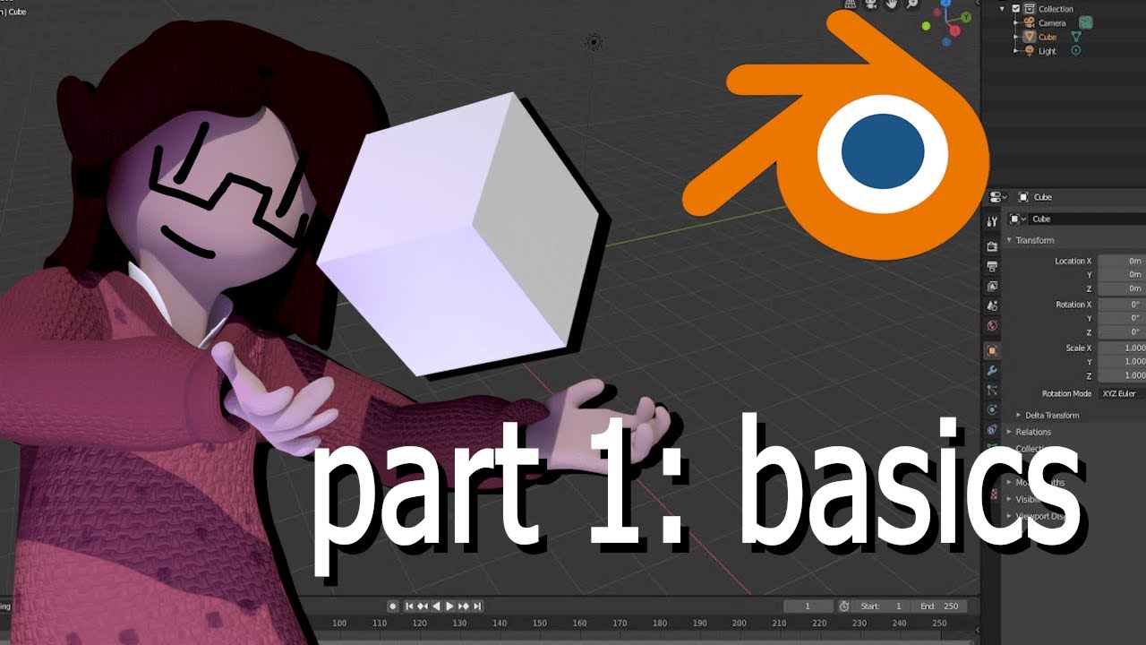 blender beginner tutorial: the basics - YouTube