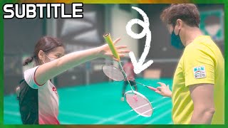 BADMINTON | Who has a difficult backhand swing...?