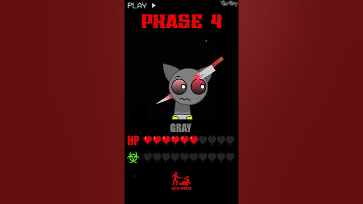 HP Bar GRAY in 1 - 10 Phase Babies #sprunki  #incredibox