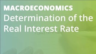 Determination of the Real Interest Rate | Macroeconomics