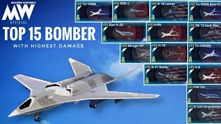 Top 15 Bomber with Highest Burst & Combo Damage test 🔥 - Modern Warships
