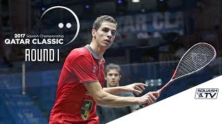 Squash - Qatar Classic 2017 Rd 1 - Roundup Pt 1