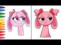 🌈💖 Super Cute Sprunki Drawing Tutorial 🎨✨ | Easy Step-by-Step Cartoon Art for Kids 🖍️🌟