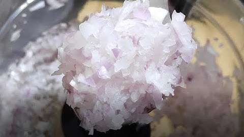 How to chop onions using food processor in 2 seconds | Fastest way of chopping onions