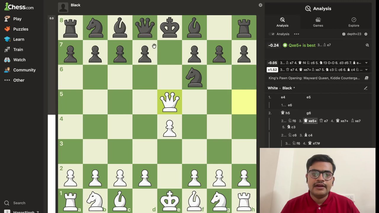 Learn Chess Trap || The Scholar's mate