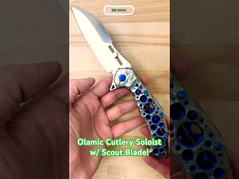 FULL size custom Soloist with incredible frosted Ti scales & blue ano! ????@OlamicCustom