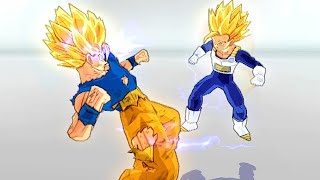 Goku SSJ2 VS Teen Gohan SSJ2 l DBZ Budokai Tenkaichi 3  [60FPS 4K]