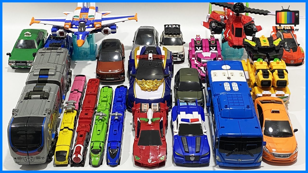 [Коллекция] Роботы-игрушки: Трансформация Hello Carbot Mini Force Tobot Metal Card Bot Power Rang...