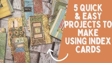 5 Ways to Transform Index Cards | Beginner-Friendly Junk Journal Makes