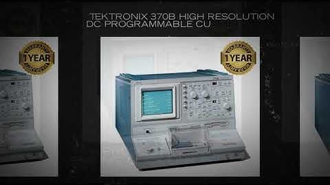 Tektronix 370B High Resolution DC Programmable Curve Tracer