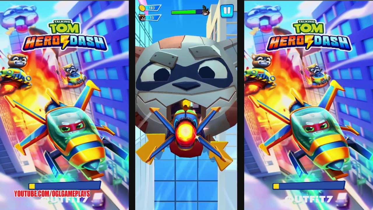 Talking Tom Hero Dash - New Laser Ship Gameplay Trailer