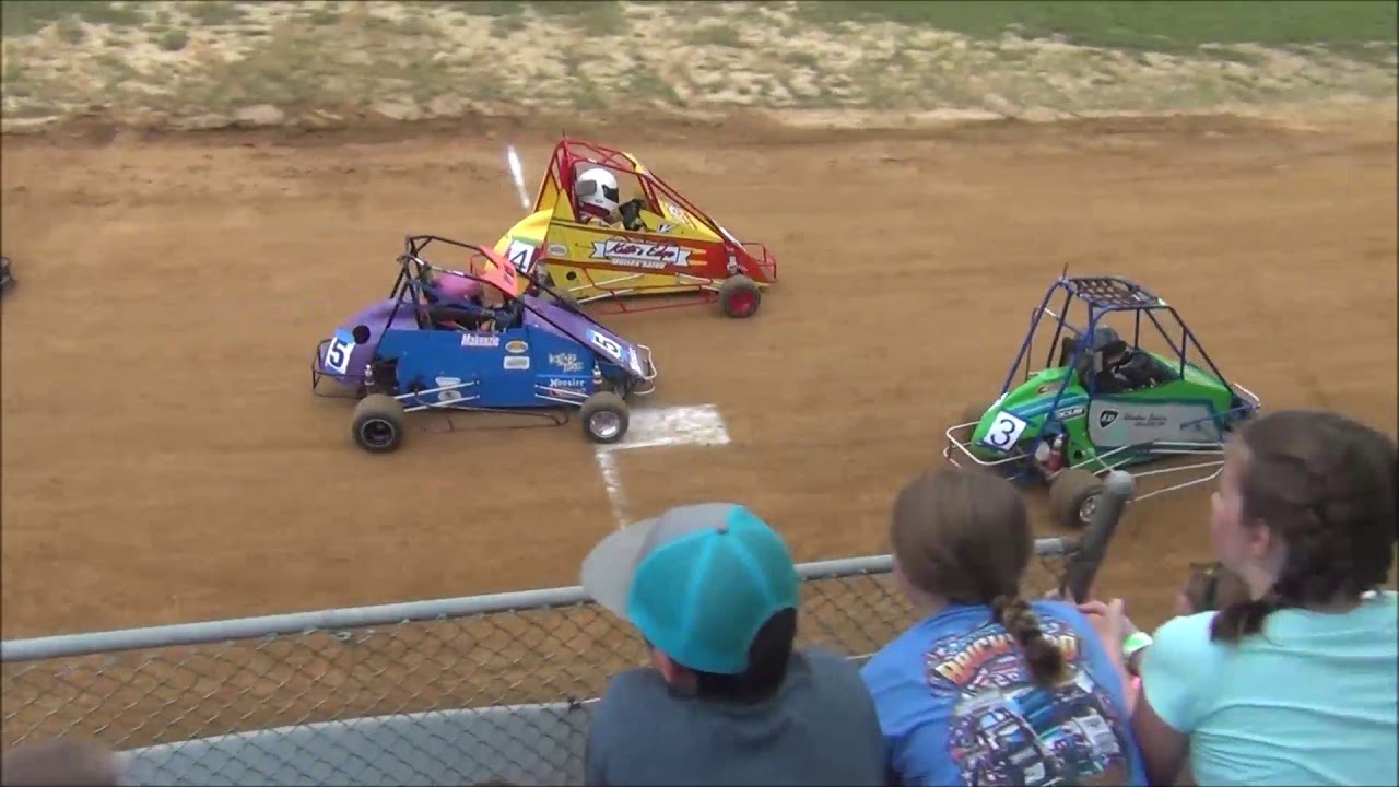 Quarter Midget Racing Beginner B Heat Race-6/26/2020 - YouTube