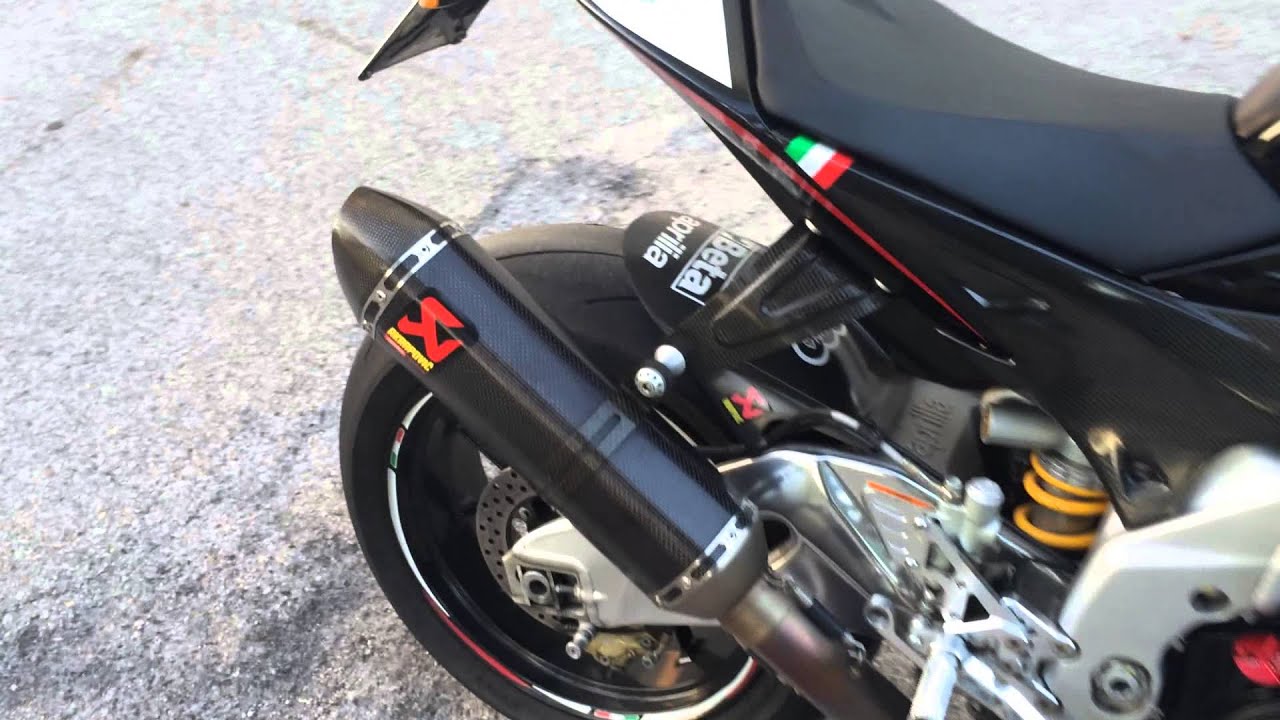 Aprilia RSV4 sound with akrapovic full exhaust YouTube