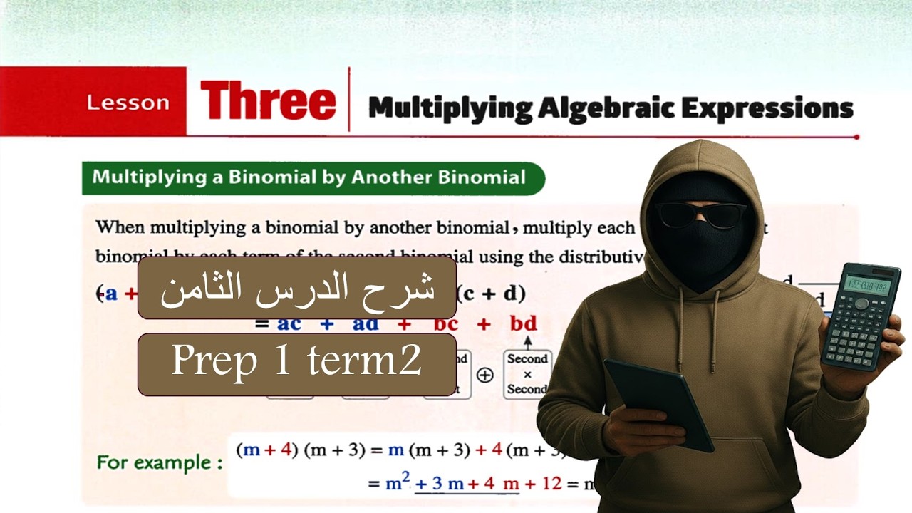 Math prep1-Term2-lesson 8 -multiplying expression by expressionشرح ماث 1 اعدادي لغات الدرس8 2026