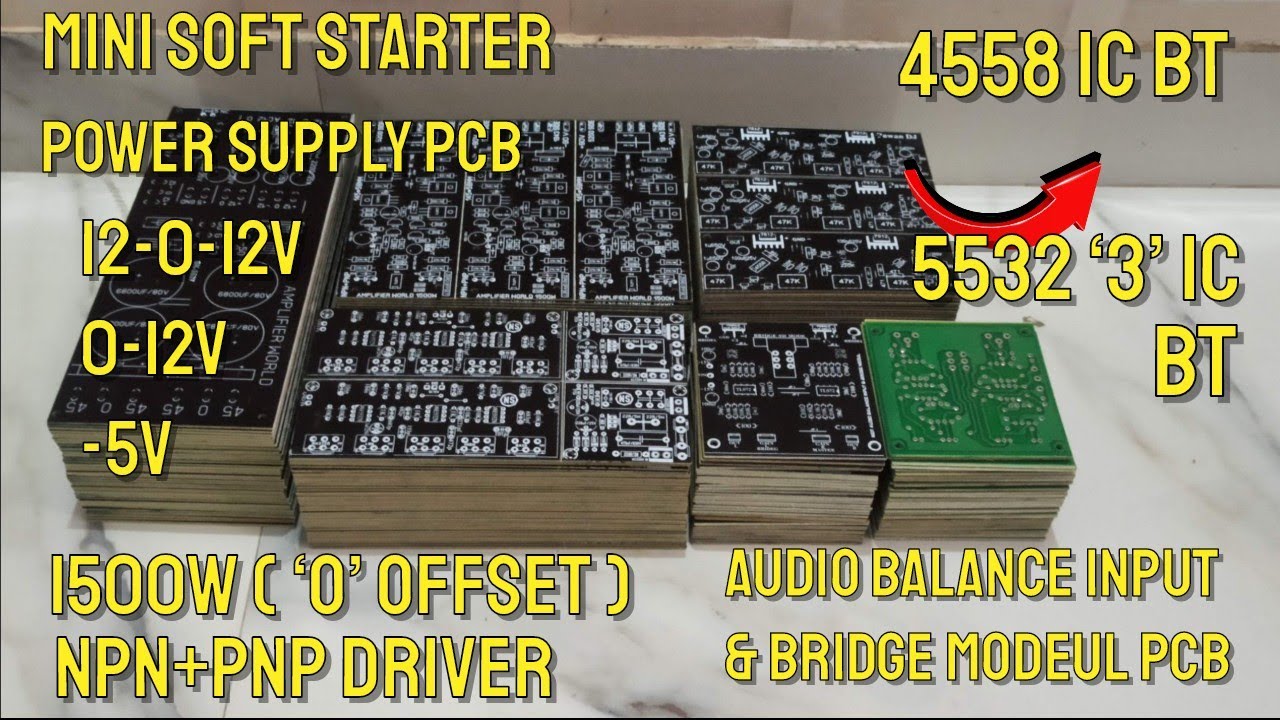 1500W NPN+PNP Driver | Audio Balance Input & Bridge Module | All in One ...