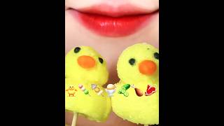 ASMR EMOJI  FOOD MUKBANG REAL SOUND 레인보우 이모지먹방 #asmr 젤리먹방 #asmreatingshow#shorts #satisfying#shorts