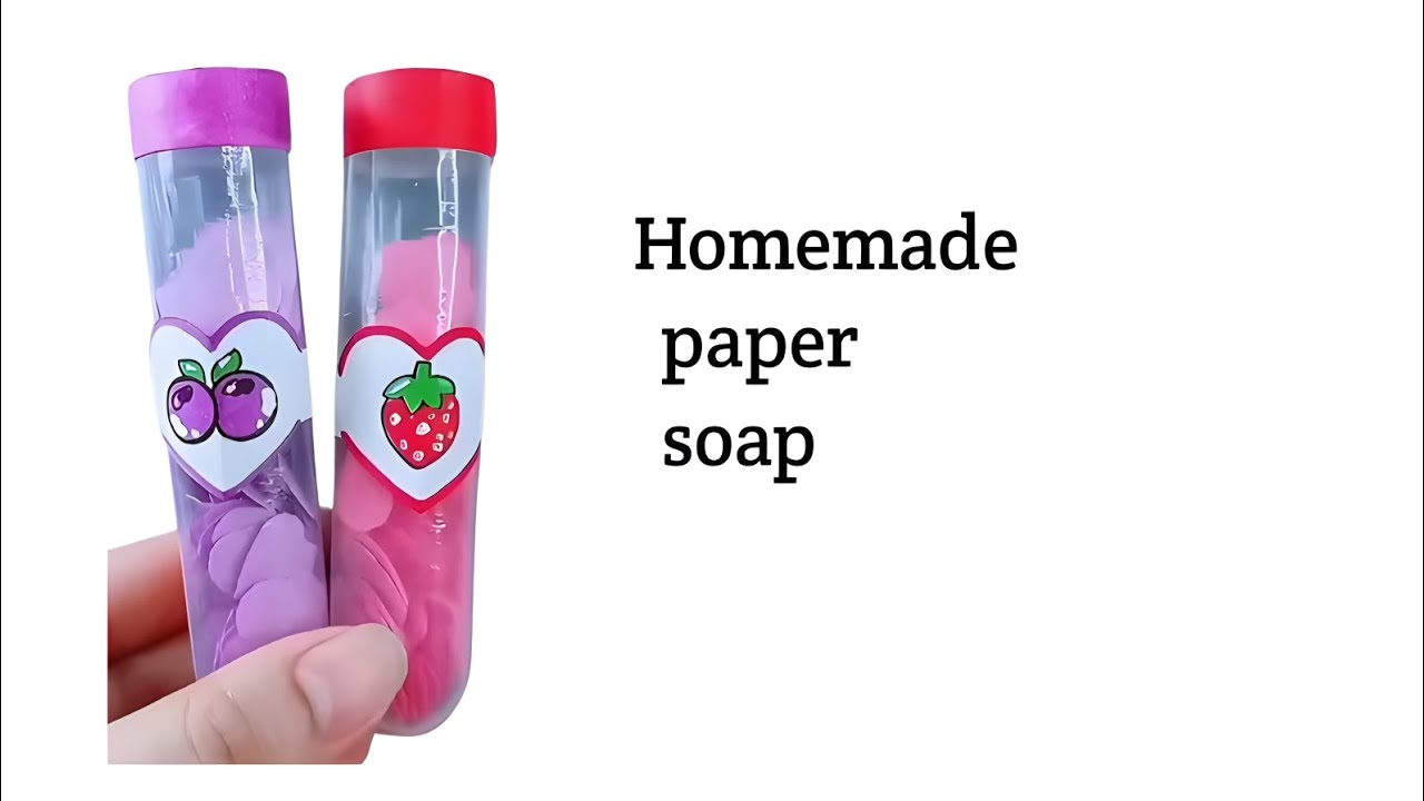 homemade paper soap! Back to school craft! school craft idea